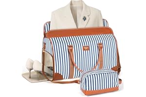 Tonyeee Convertible Garment Duffel Bags for Travel, Carry On Garment Bag with Shoe Compartment, 3 in 1 Foldable Suit Duffle Bag for Women, Jenni Bag for Hanging Clothes