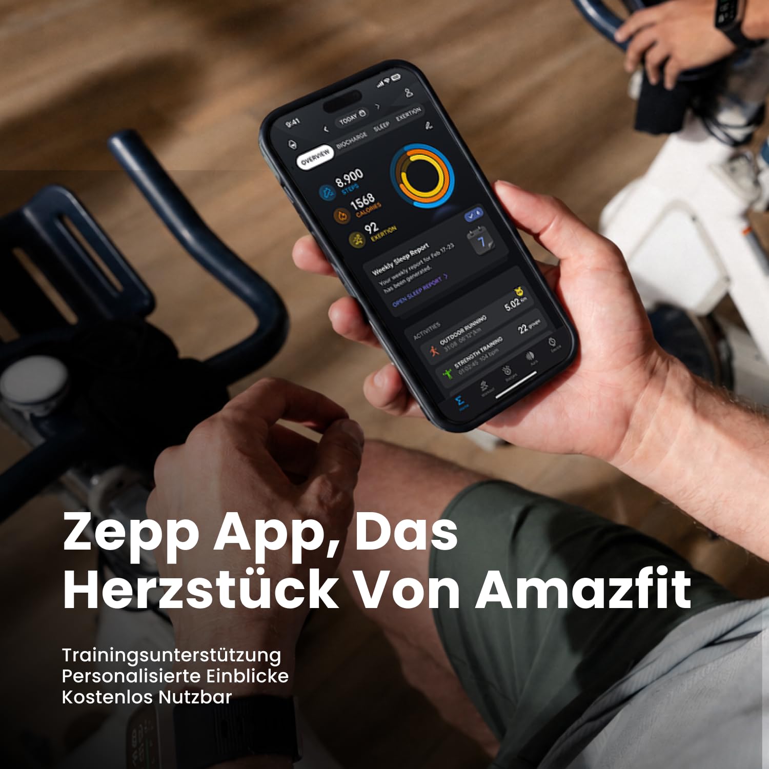 Amazfit Bip Max 50mm Smartwatch, 2.07" AMOLED-Display, 20 Tage Akkulaufzeit, GPS, 4GB Speicher, Offline-Karten, Fitness-Tracker, Hybrid Training, 150+ Sportmodi, HYROX-Modus, 5ATM für Android & iPhone 7