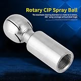 Oumefar 3/8" Female Stainless Rotary Spray Cleaning Ball Tank Cleaning Tool Low view 7