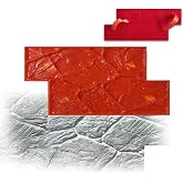 Realistic Slate Texture Concrete Stamps Concrete Texture Mat Rocks Textures Concrete Seamless Stamp Mat Polyurethane Stamps Concrete Texture for Walls or Ground set Outdoor Landscaping Stone Forms