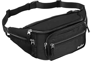 ProCase Fanny Pack Waist Packs for Men Women, Waist Bag Hip Pack for Travel Hiking Running Outdoor Sports