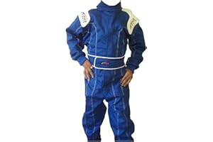 PM Sports Kids Juniors Karting Race Rally Go Kart Suits One Piece Suit Indoor/Outdoor Green