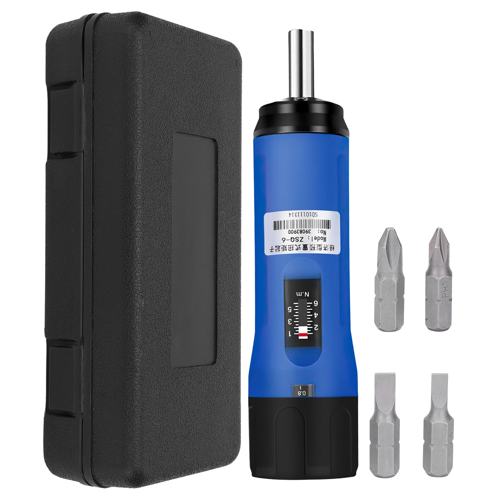 Torque Screwdriver Torque Wrench Torque Screwdriver ZSQ‑6 Economical Preset Portable Wrench Hand Tools Replaceable Bits