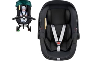 KASEEOUS Infant Car Seat Insert, Ultra-Thick Carseat Head Support for Newborn, Breathable Mesh Baby Car Seat Cushion with Filled Sponge, Universal Baby Car Seat Head Support for Stroller, Swing, Carseat