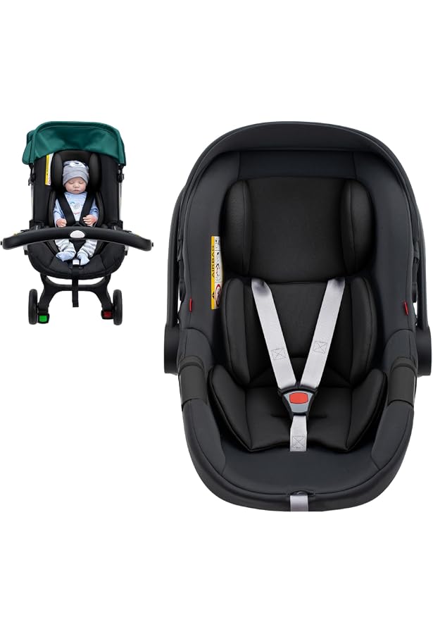 Inserto Para Asiento De Coche Bebé - Cojín Soporte Cabeza Y Cuerpo, Doble Cara Malla/polar, Lavable, 38x58 Cm