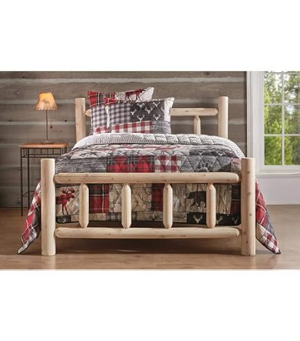 Original Cedar Barnwood Style Bed frame & Headboard Set - Handmade