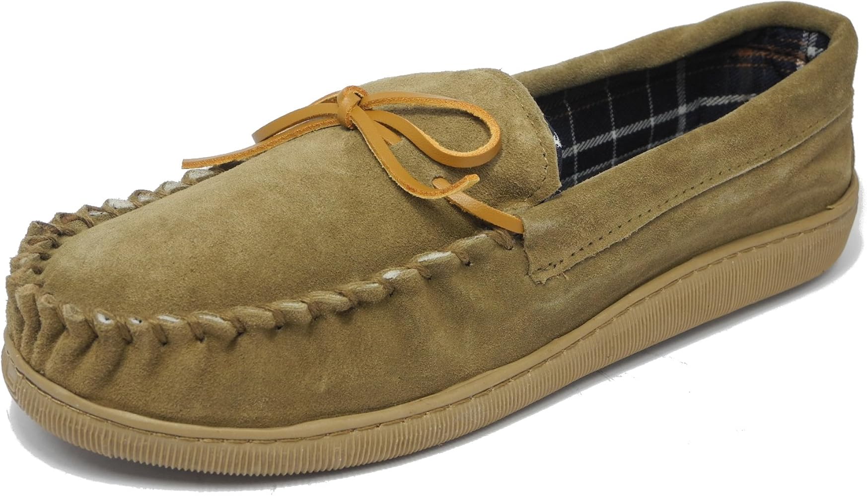 mens wide moccasin slippers