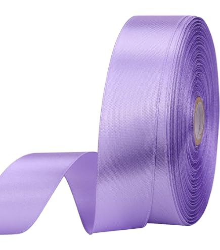 Light Purple Satin Ribbon – 1 Inch X 25 Yards, Double-Sided For Gift Wrapping, Crafts & Decor