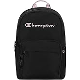 Champion Steady Laptop Backpack, Black/Ballerina Slipper, One Size | Padded Adjustable Straps and Water Bottle Pockets