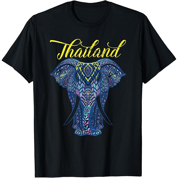 Amazon.com: Chiang Mai Elephant T Shirt Thailand Thai Souvenir Tee
