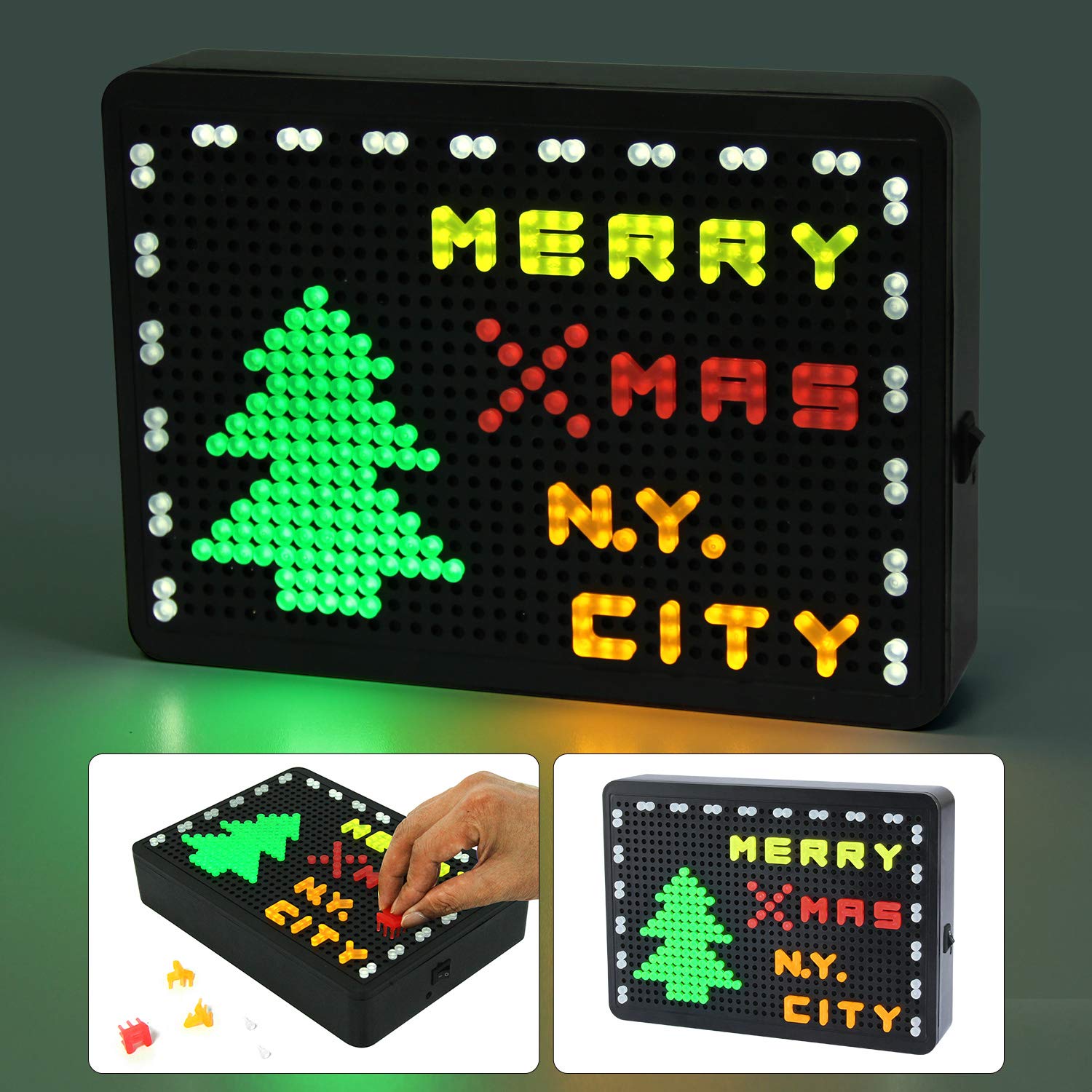 NUÜR LightUp Letter Board LED Message Board Light Box with Extra 300