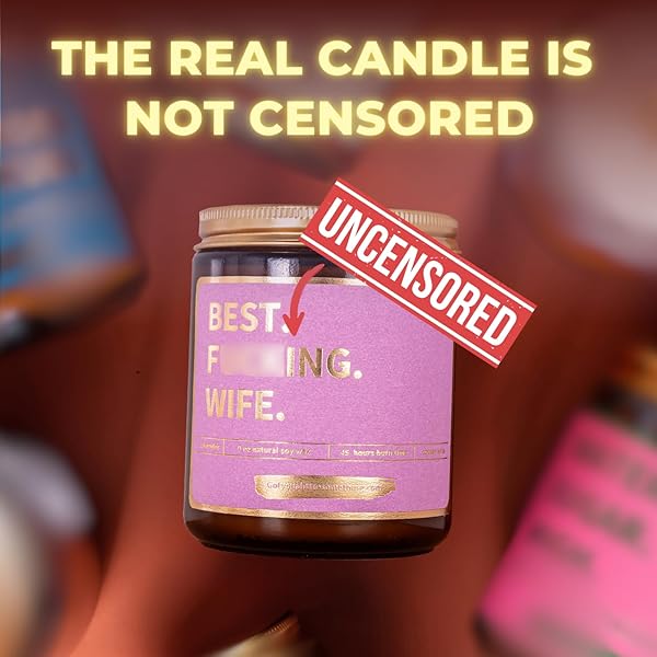 BEST WIFE EVER FUNNY SCENTED CANDLE – ROMANTIC GIFTS FOR WIFE FROM HUSBAND FOR BIRTHDAY COUPLES ANNIVERSARY WEDDING ENGAGEMENT CHRISTMAS VALENTINES DAY – WIFE BIRTHDAY CANDLE