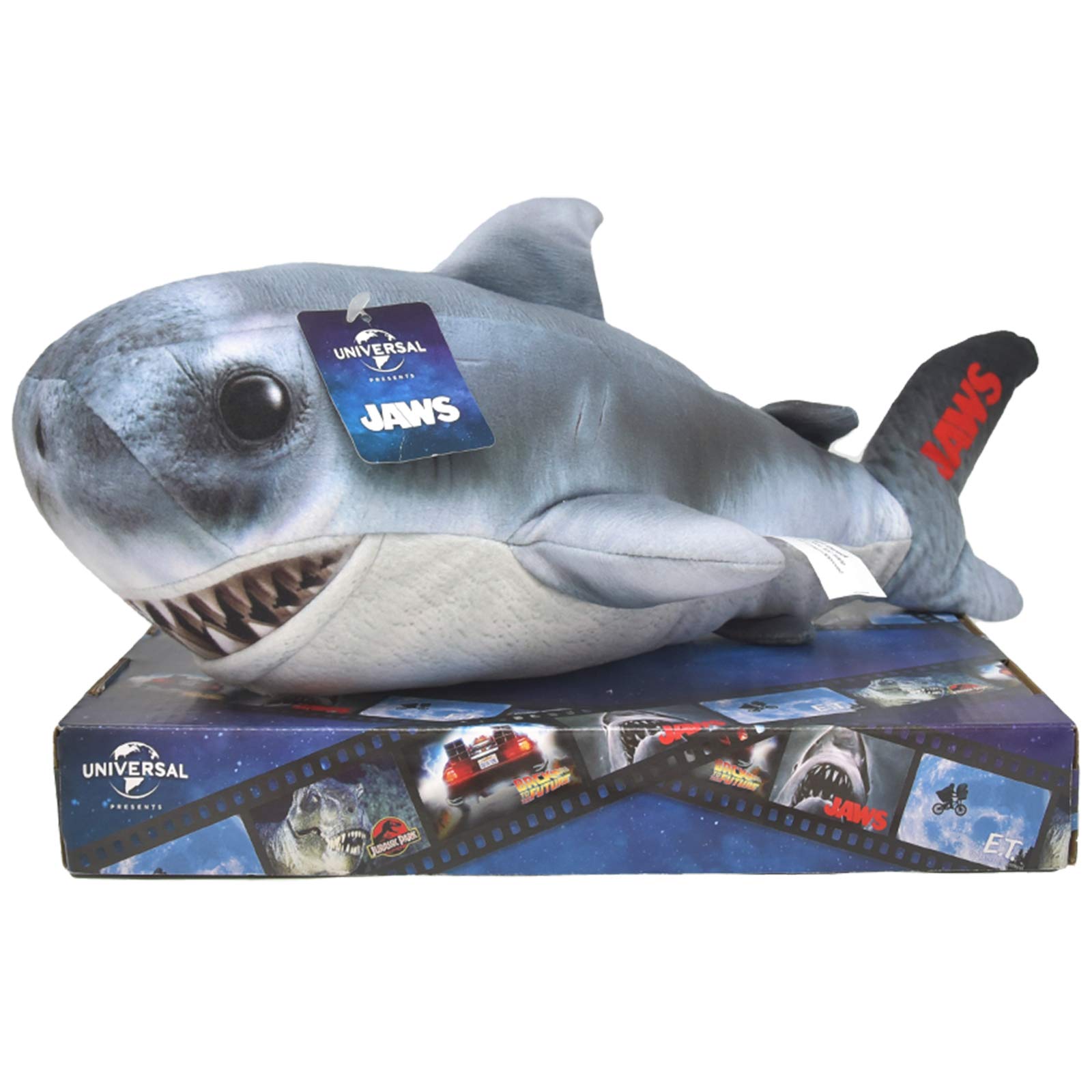 Rainbow Designs UN1903334 Jaws 30cm (12') Shark Soft Toy, Grey