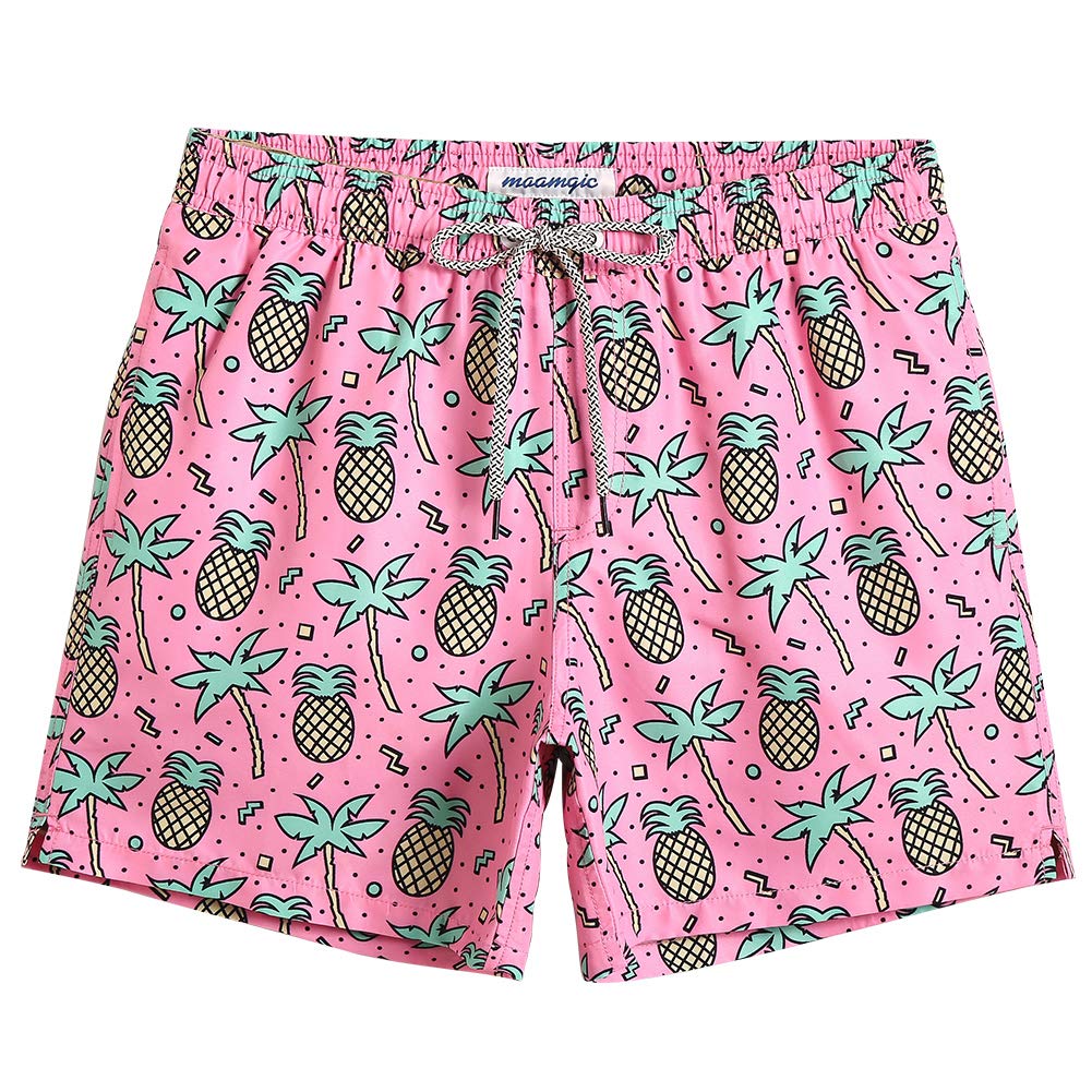 Photo 1 of maamgic Mens Swim Trunks 5" with Mesh Lining Quick Dry Bathing Suits for Men Swim Shorts Swimwear Medium