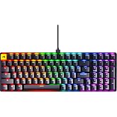 GLORIOUS GMMK 2 Gaming Mechanical Keyboard - Hotswap Cherry Mx Style Linear Switches- Full Size Wired Keyword- Double Shot Keycaps, RGB - PC Setup Accessories - 96%, Black