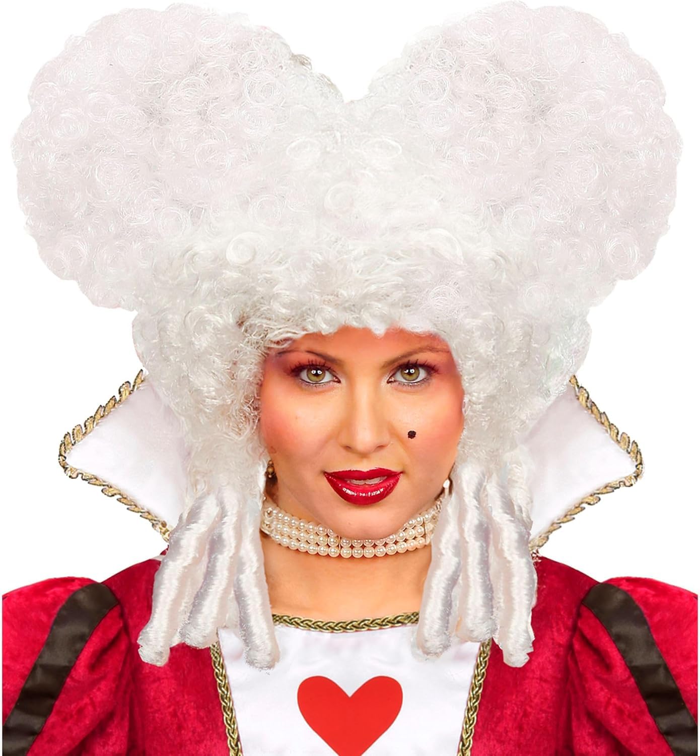 Widmann Ladies White Baroque Wig – Fancy Dress Noblewoman Hair Accessory for Carnival or Costume Party – Historical Style Curly Wig