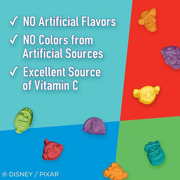 DISNEY PIXAR FRUIT FLAVORED SNACKS, GUMMY TREAT POUCHES, 10 CT