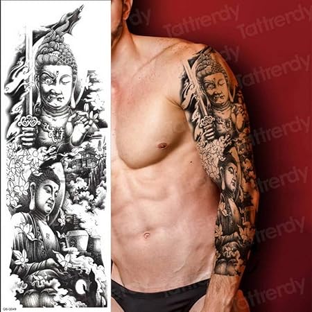 Tzxdbh 3pcs Tatouage Temporaire Manche Complet Bras Tatouage