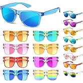 Sumsun Kids Sunglasses Bulk Party Favors Boys Girls Sunglasses Age 3-8 with UV400, Neon Glasses for Pool Birthday Party