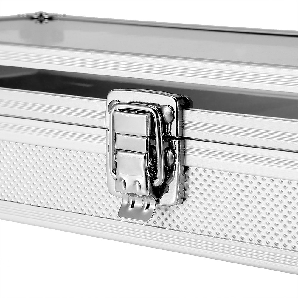 6 Grid Watch Display Box Case, Zogin 6 Grid Aluminum Watch Storage Case