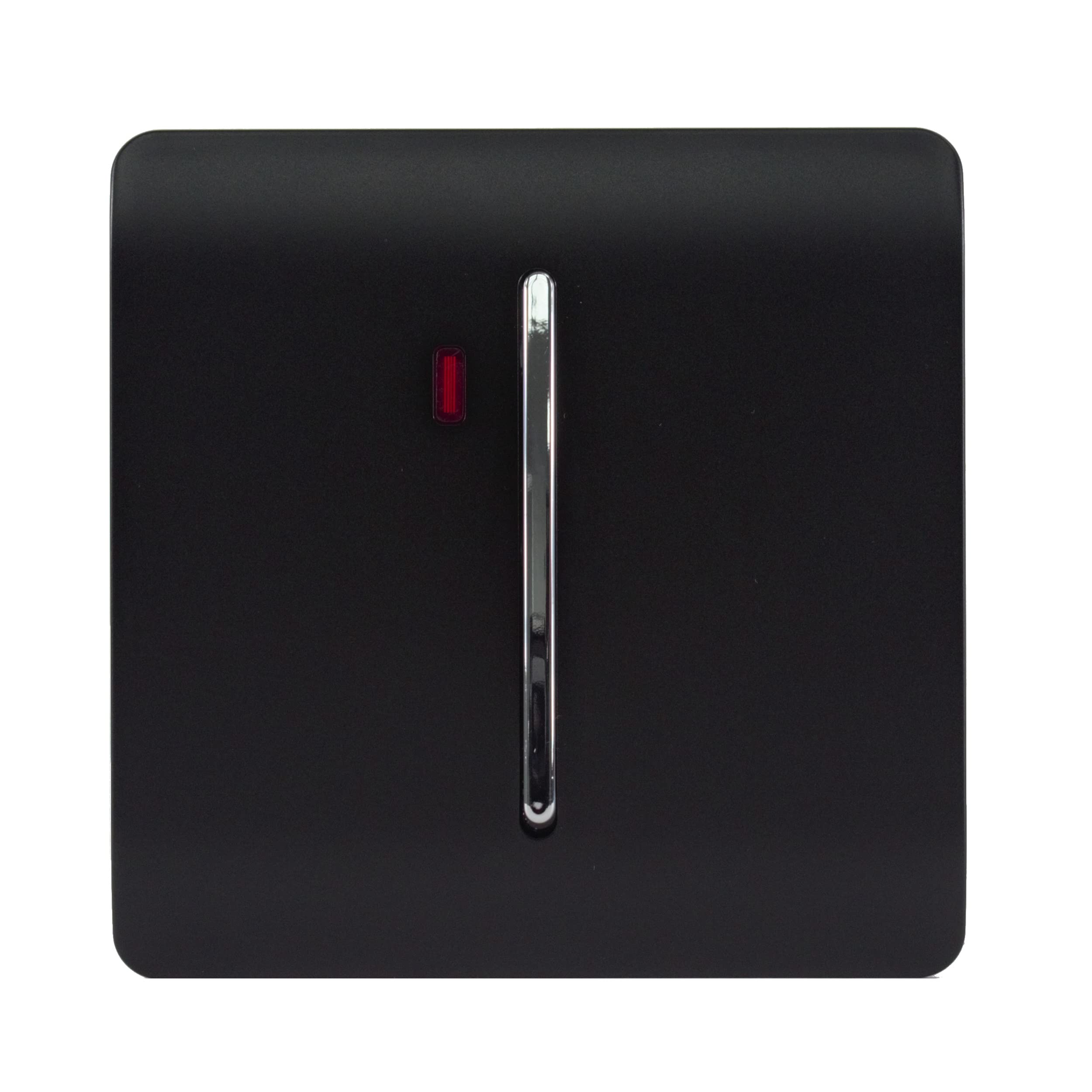Trendi 45 A Cooker Light Switch & Neon Insert in Matt Black — image 1