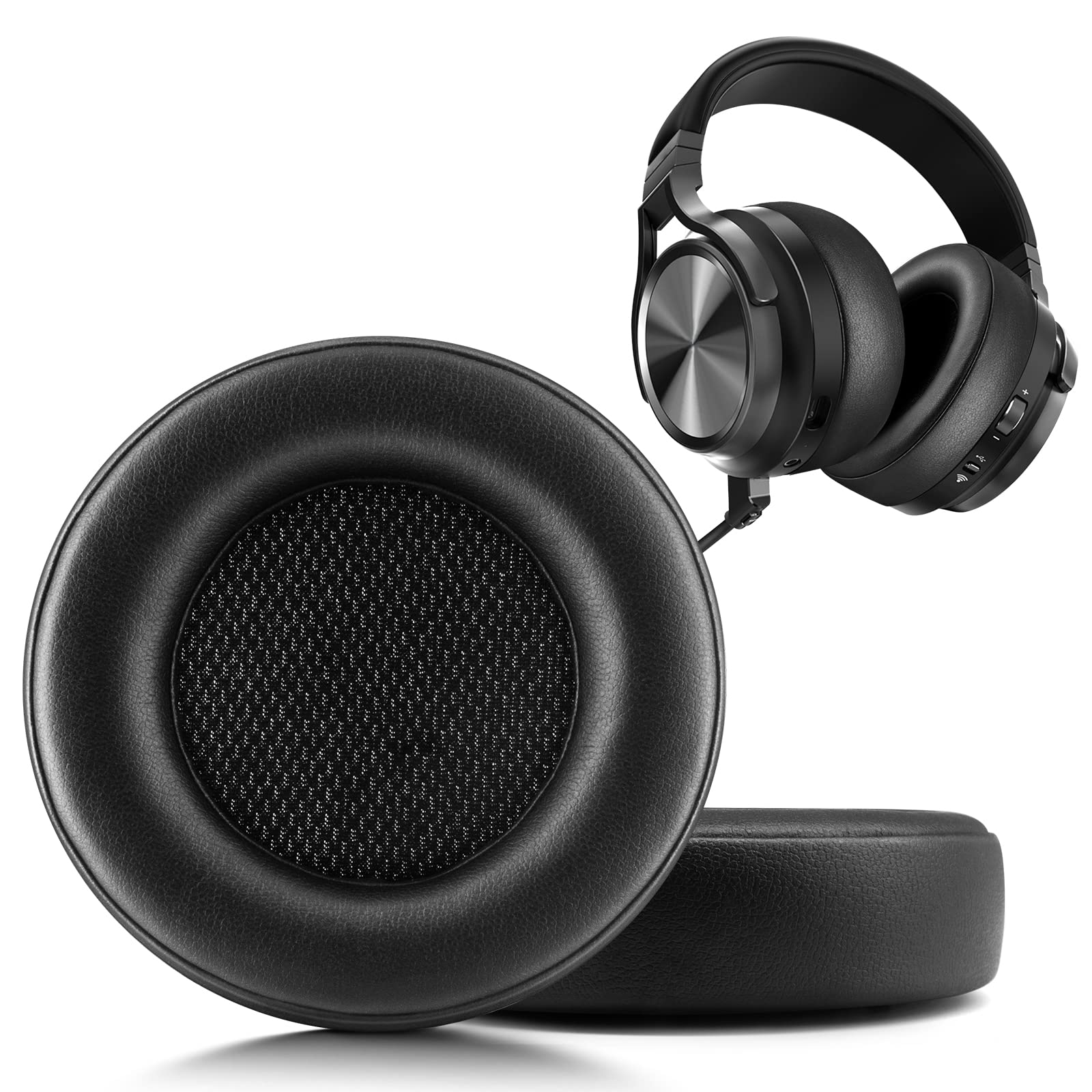 Xberstar Corsair virtuoso ear cups replacement, PU Replacement ear pads for Corsair Virtuoso RGB,headphone headset Earpads Earmuffs Ear foam cushions Earmuffs Earpads