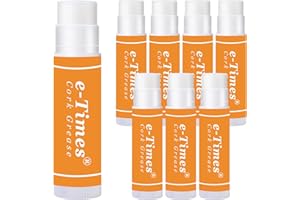 E-TIMES Cork Grease 8 Pcs, for Clarinet Flute Saxophone, Grease Lubricating Tube Cleaning and Care Product, Woodwind Instruments Accessory