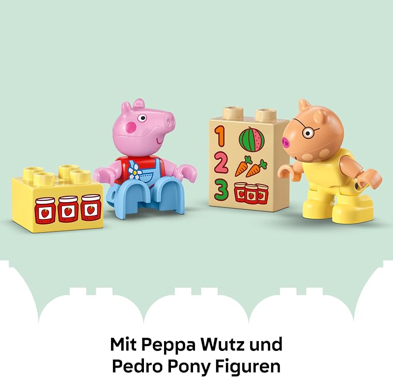 DUPLO Peppa Pig Traktor und Marktstand 10468