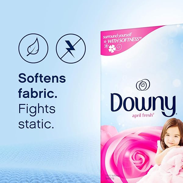 DOWNY FABRIC SOFTENER DRYER SHEETS, APRIL FRESH SCENT, 120 COUNT