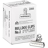 X-ACTO #2 Bulldog Clips, 2.25 Inches, Box of 36