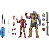 Marvel Hasbro Legends Series 6-inch Scale Action Figure 2-Pack Toy Iron Man Mark 85 vs. Thanos, Infinity Saga Character, Prem