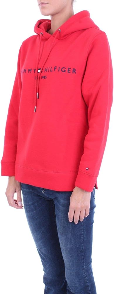 Tommy Hilfiger Luxury Fashion Womens Ww0ww26410xbe Red Sweatshirt Fall Winter 19 At Amazon Women S Clothing Store