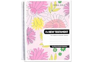 LEEJ The Bible in A Year - A 52-Week Study Through Gods Word, A Daily Bibles Study Workbook with Spiral Binding for Women's Spiritual Growth (A4)