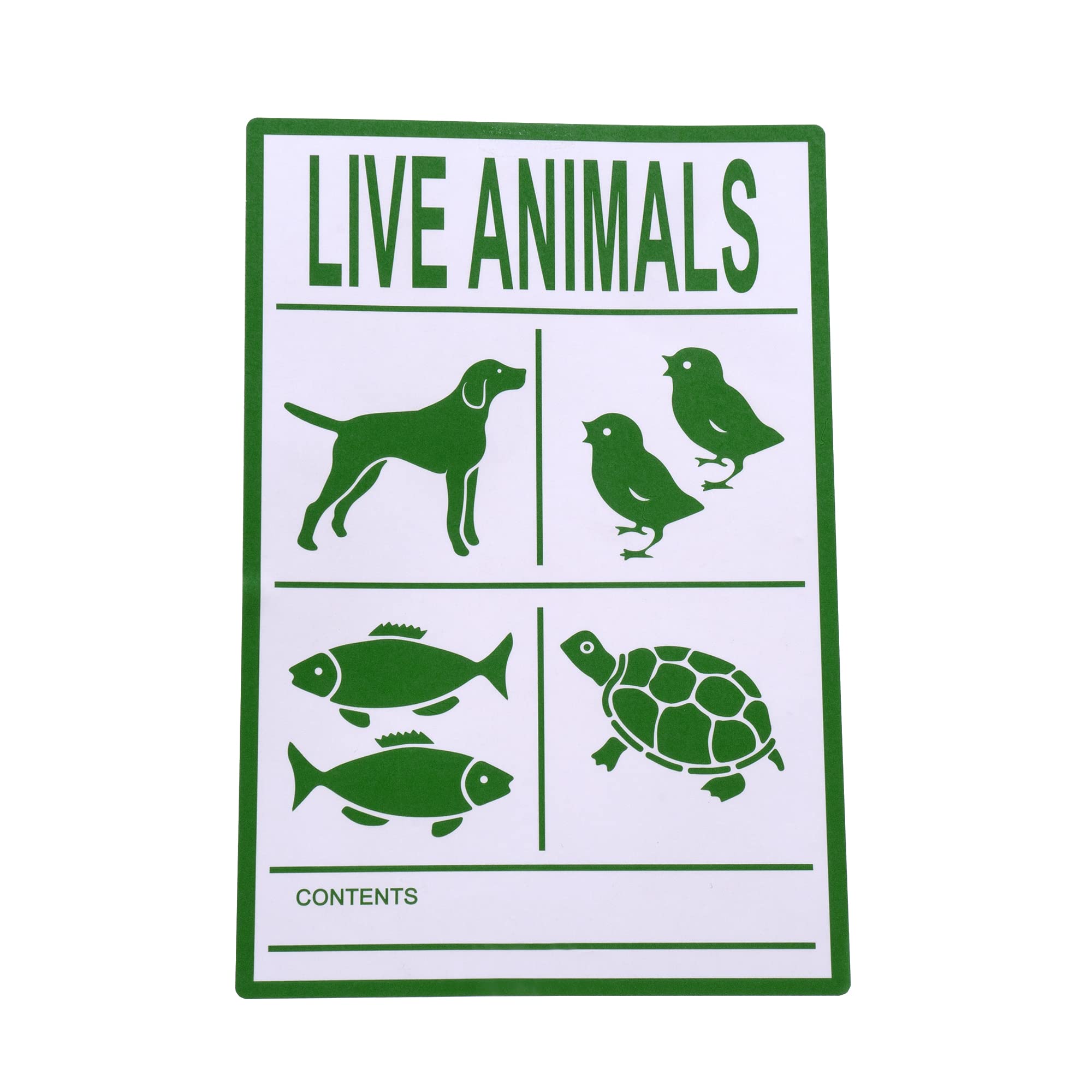 MD Labels Live Animals Stickers- 100x150mm - 50 Transport Stickers - Labels for Shipping, Packing and Handling, Zoo Stores and More