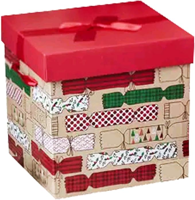 Red Ribbon Quality Christmas Eve Gift Box Large Xmas Present Wrapping