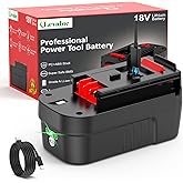 [USB-C Fast Charge] 18V 5.0Ah Lithium Battery Replace for Black and Decker 18V Battery With 65W USB-C Port, Compatible with Black Decker 18V Power Tool Battery 244760-00 HPB18 A1718 HPB18-OPE