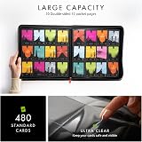 Vault X 12 Pocket Trading Card Zip Binder 480 Cards Red view 4