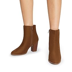 DREAM PAIRS Women's Ankle Boots Chunky Block Heel