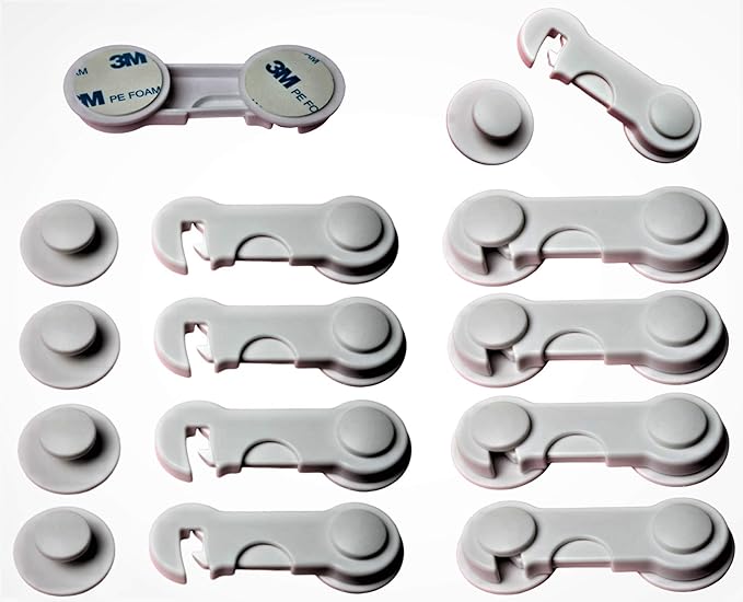 Cerradura para puerta de armario, 8 unidades, bloqueo de seguridad para