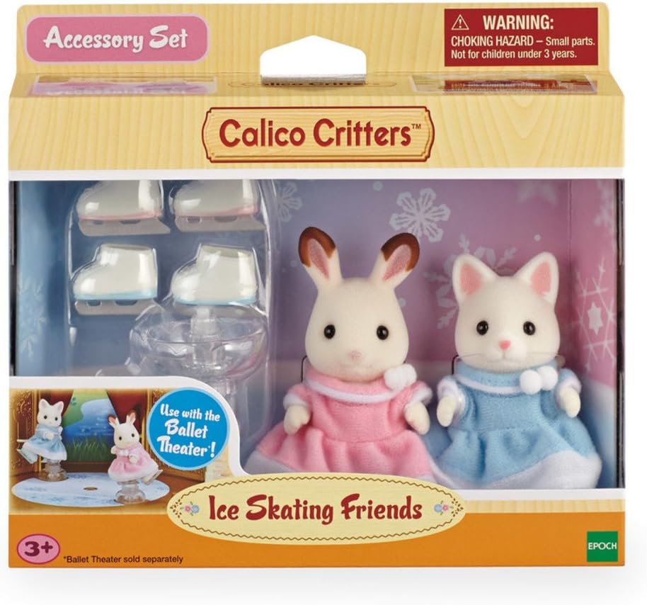 calico critters ice skating friends