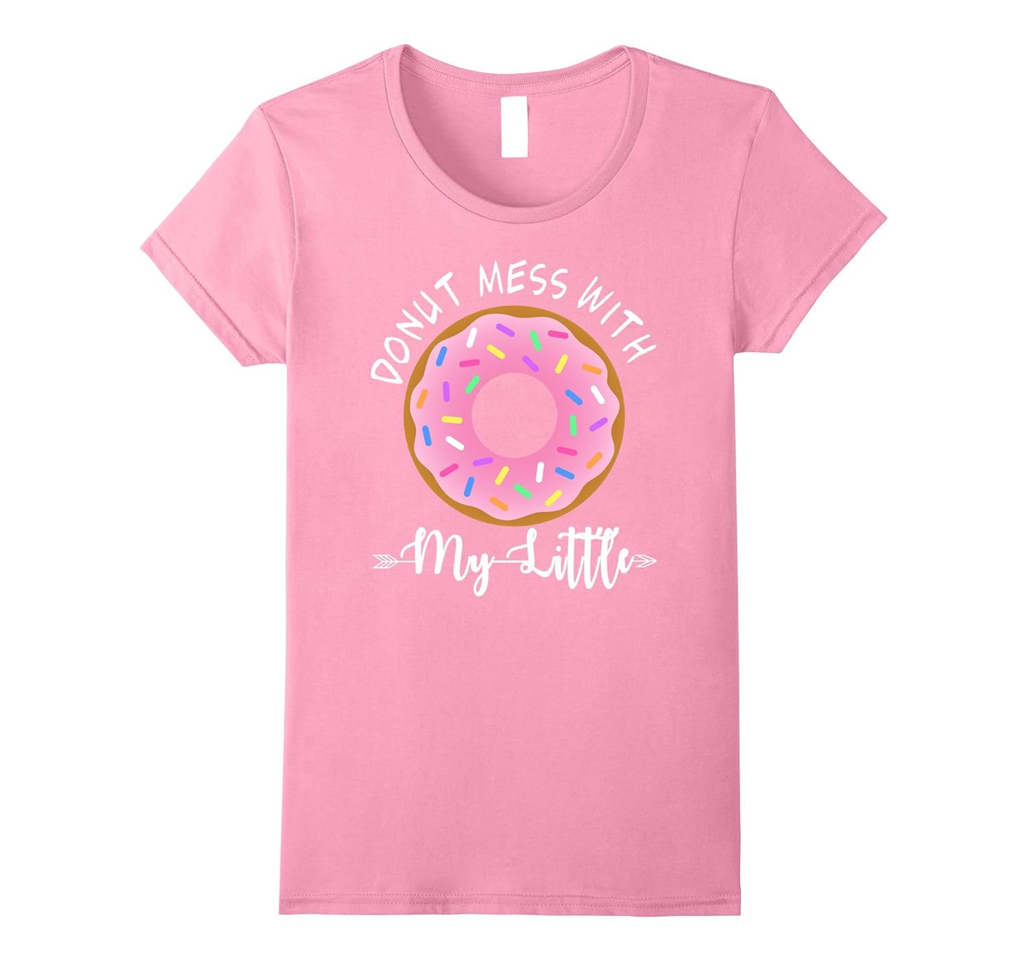 Womens Big Little Shirts For Sorority Families Donut Matching Tee-Rose