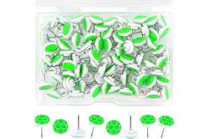 100pcs Reflective Tacks for Trail Marking, Trail Marker Pegs Reflectors Thumb Tacks Trail Reflective Tacks Glow Tacks for Hun