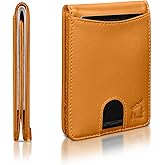 Kingly Cash Pocket Slim Wallet for Men - RFID Blocking Leather Card Holder - Minimalist Men’s Wallet for Front Pockets - Holds 1-15 Cards & Cash - Durable Italian Leather Wallets