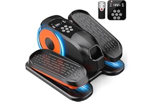 Mini Under Desk Elliptical Low Impact Electric Leg Exerciser As Seen on TV While Sitting for Seniors with Non-Slip Mat Quiet 