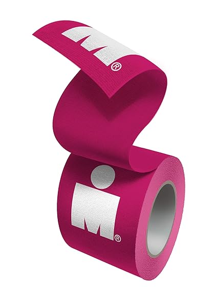 CURAD CURIM5024H PERFORMANCE SERIES IRONMAN SPORT TAPE, PINK WITH WHITE IRONMAN LOGO, 1.5″ X 10 YARDS SIZE