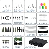 Dr.Fish 278pcs Carp Tackle Set Box Rig Accessories Kit Black Green view 2