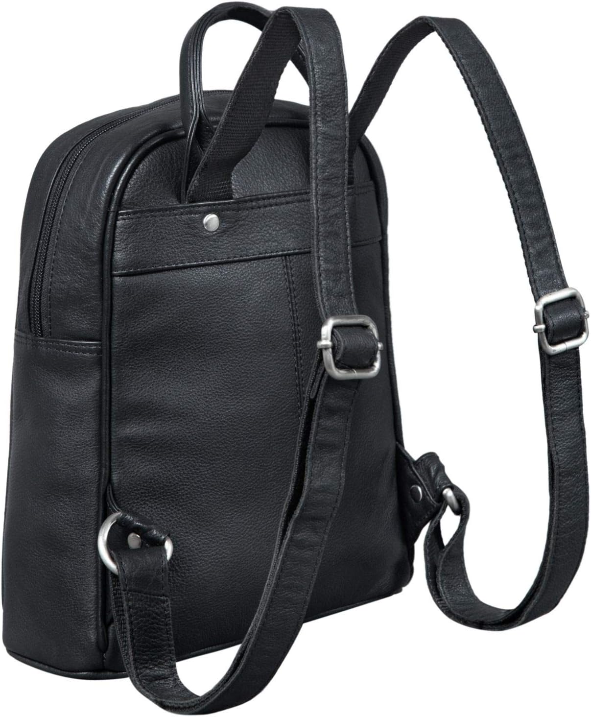 STILORD "Scarlett" Backpack Womens Leather Small Vintage Shoulder Hand-Bag Purse City Shopping Rucksack Daypack Genuine Leather Colour:Black - Image 5