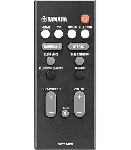 Nuovo FSR66 ZJ78750 Telecomando per Yamaha Soundbar YAS-103 YAS-93 ATS-1030