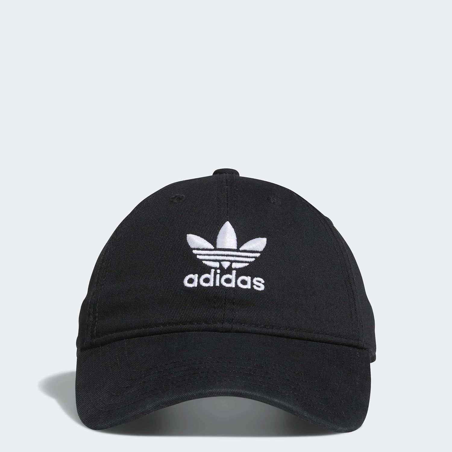 adidas Originals Women's Relaxed Adjustable Strapback Cap, Black/White, One Size: Sports & Outdoors