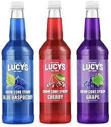 Lucy's Family Owned Shaved Ice Snow Cone Syrups